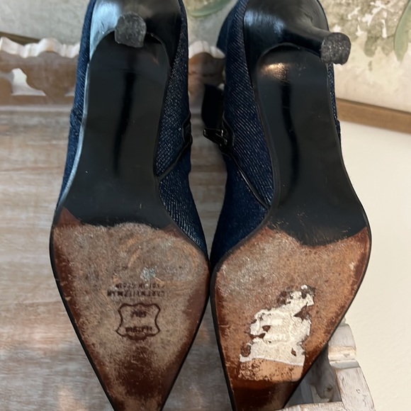 Stuart Weitzman Denim Booties - Picture 10 of 12